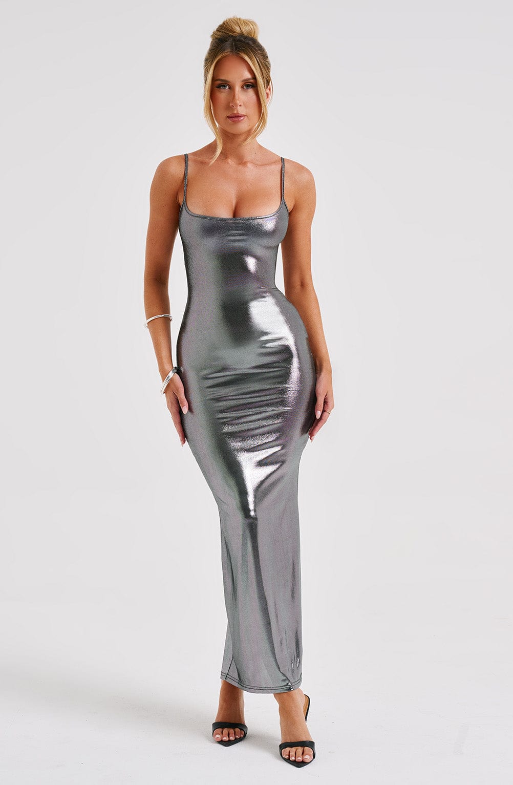 Kyranni Maxi Dress - Gunmetal-My Top Dress.All Rights Reserved