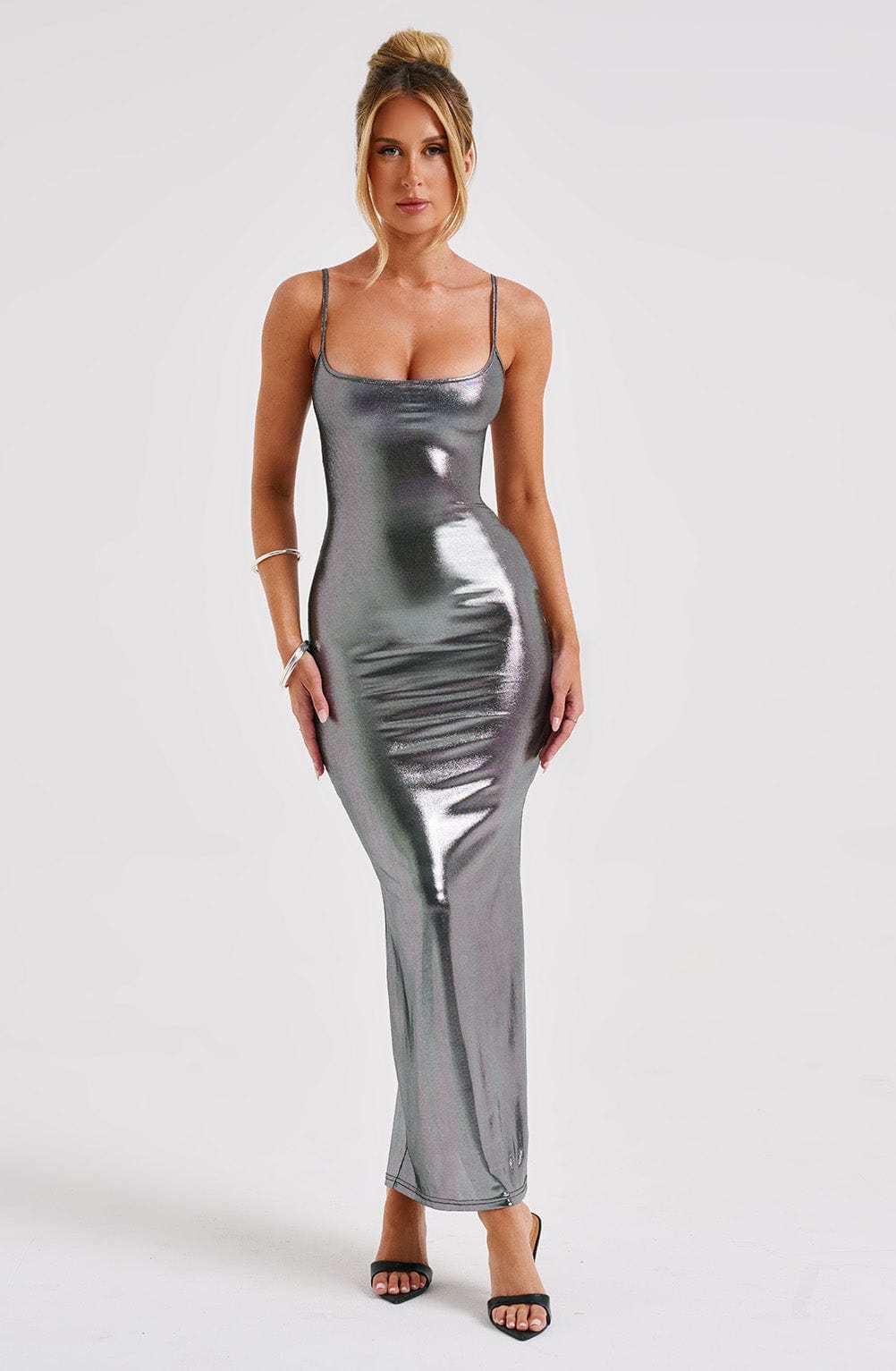 Kyranni Maxi Dress - Gunmetal-My Top Dress.All Rights Reserved