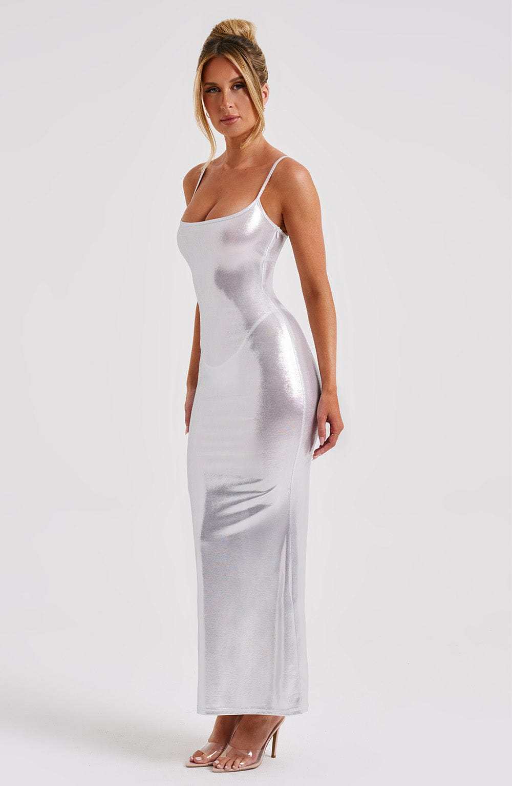 Kyranni Maxi Dress - Silver-My Top Dress.All Rights Reserved
