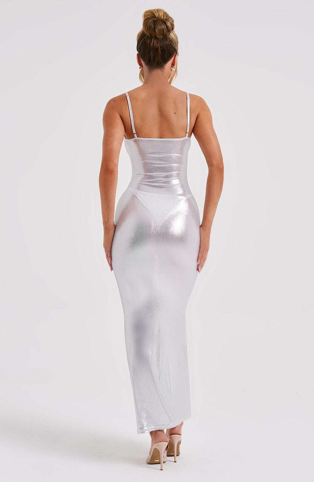 Kyranni Maxi Dress - Silver-My Top Dress.All Rights Reserved