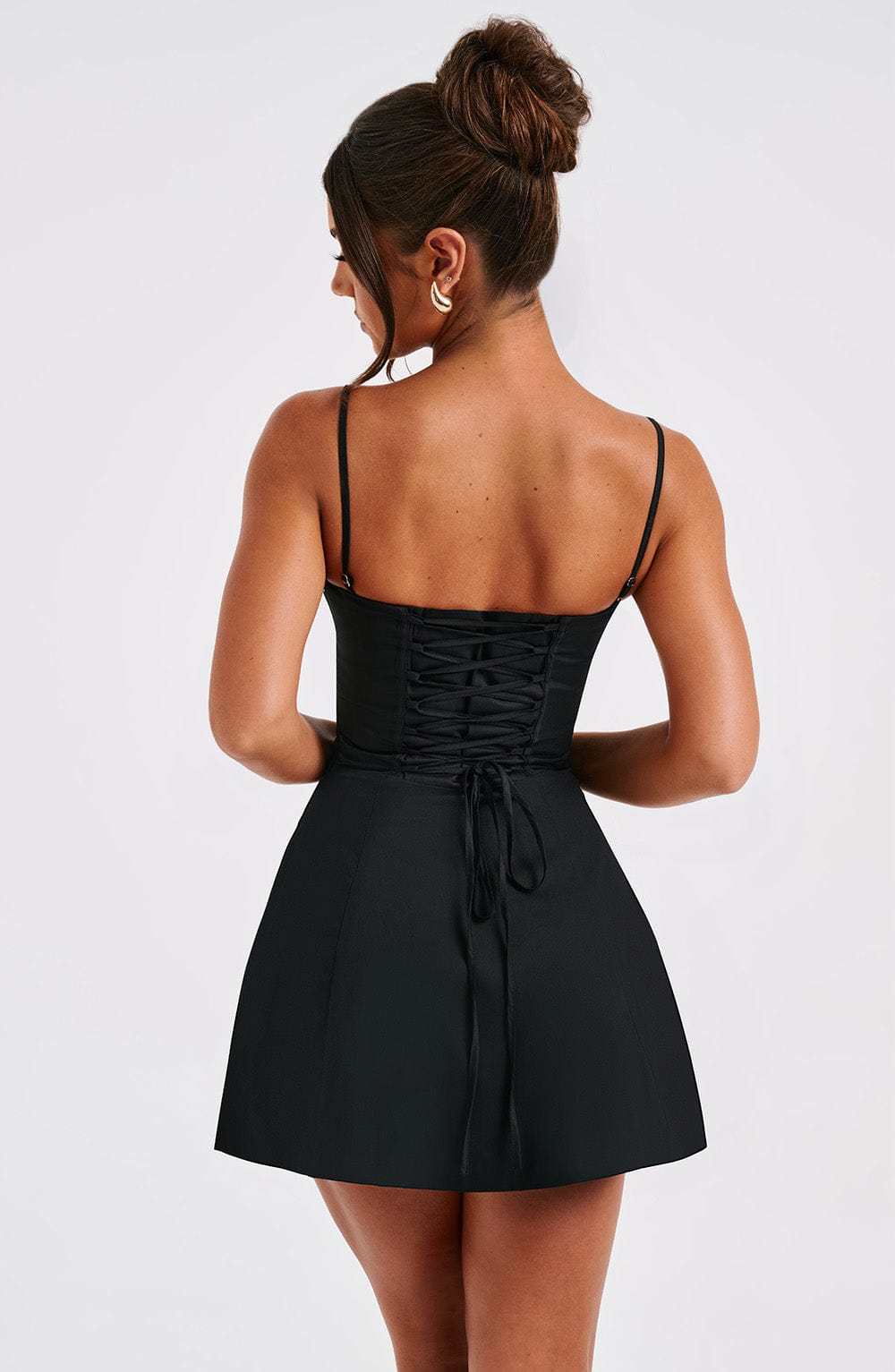 Lacey Mini Dress - Black-My Top Dress.All Rights Reserved