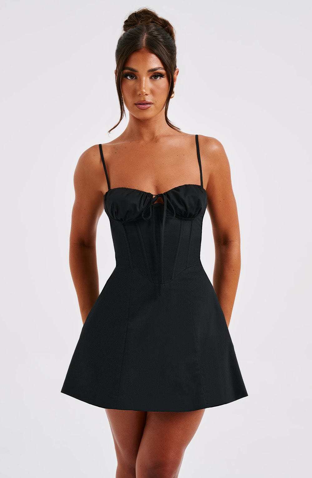Lacey Mini Dress - Black-My Top Dress.All Rights Reserved