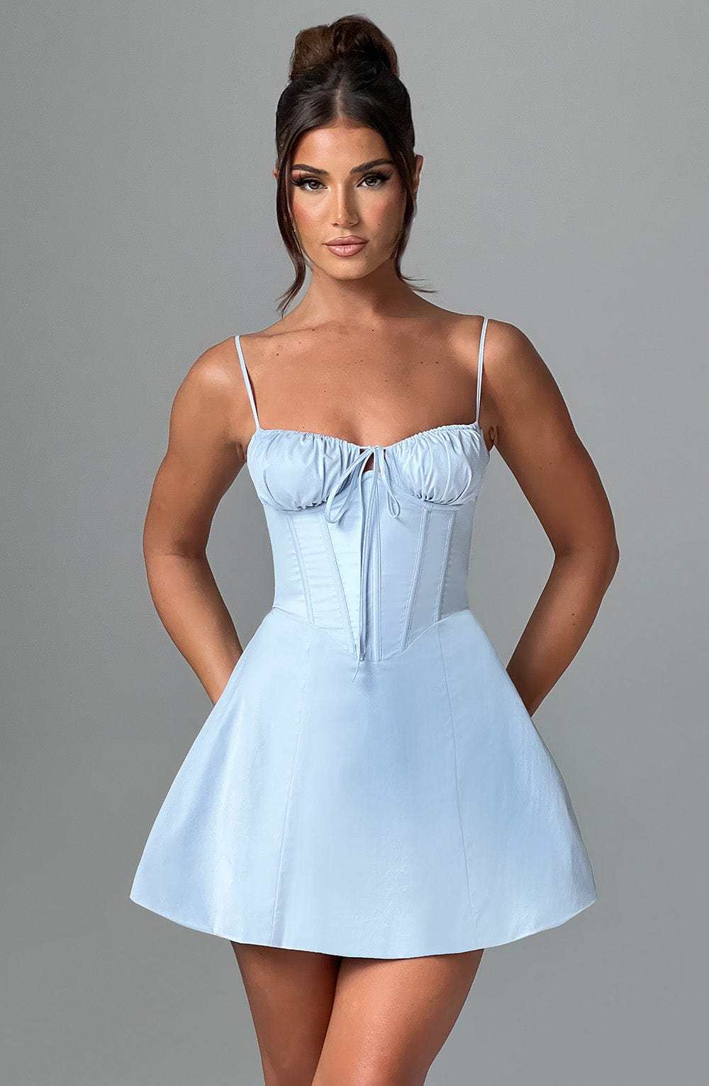 Lacey Mini Dress - Blue-My Top Dress.All Rights Reserved