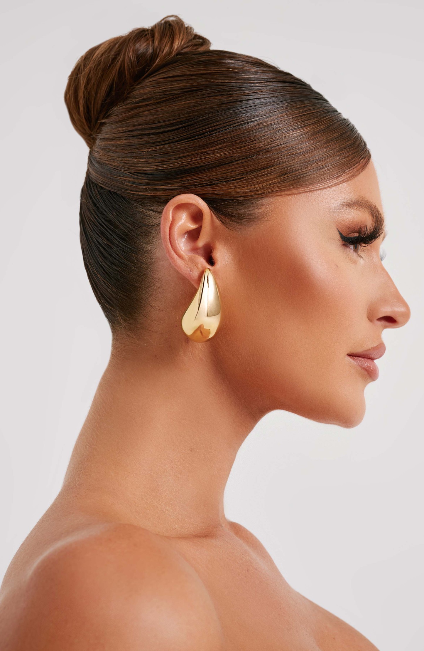 Large Fayth Earrings - Gold-My Top Dress.All Rights Reserved