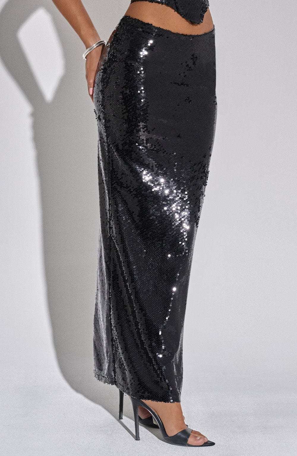 Larisa Maxi Skirt - Black-My Top Dress.All Rights Reserved