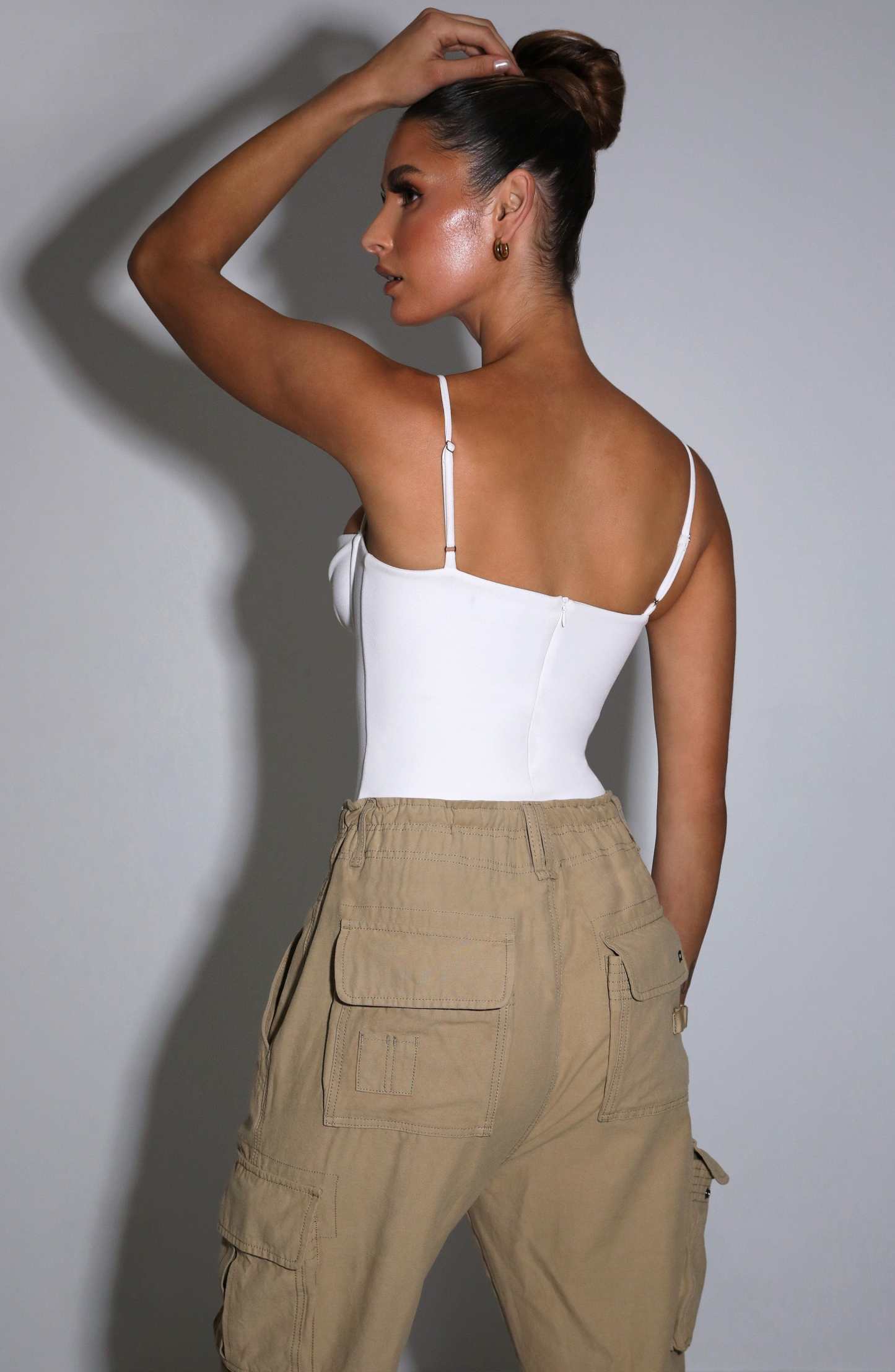 Larissa Bodysuit - White-My Top Dress.All Rights Reserved