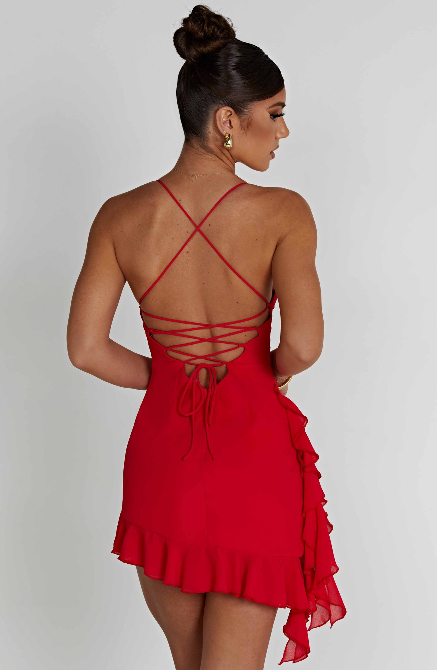 Larosa Mini Dress - Red-My Top Dress.All Rights Reserved