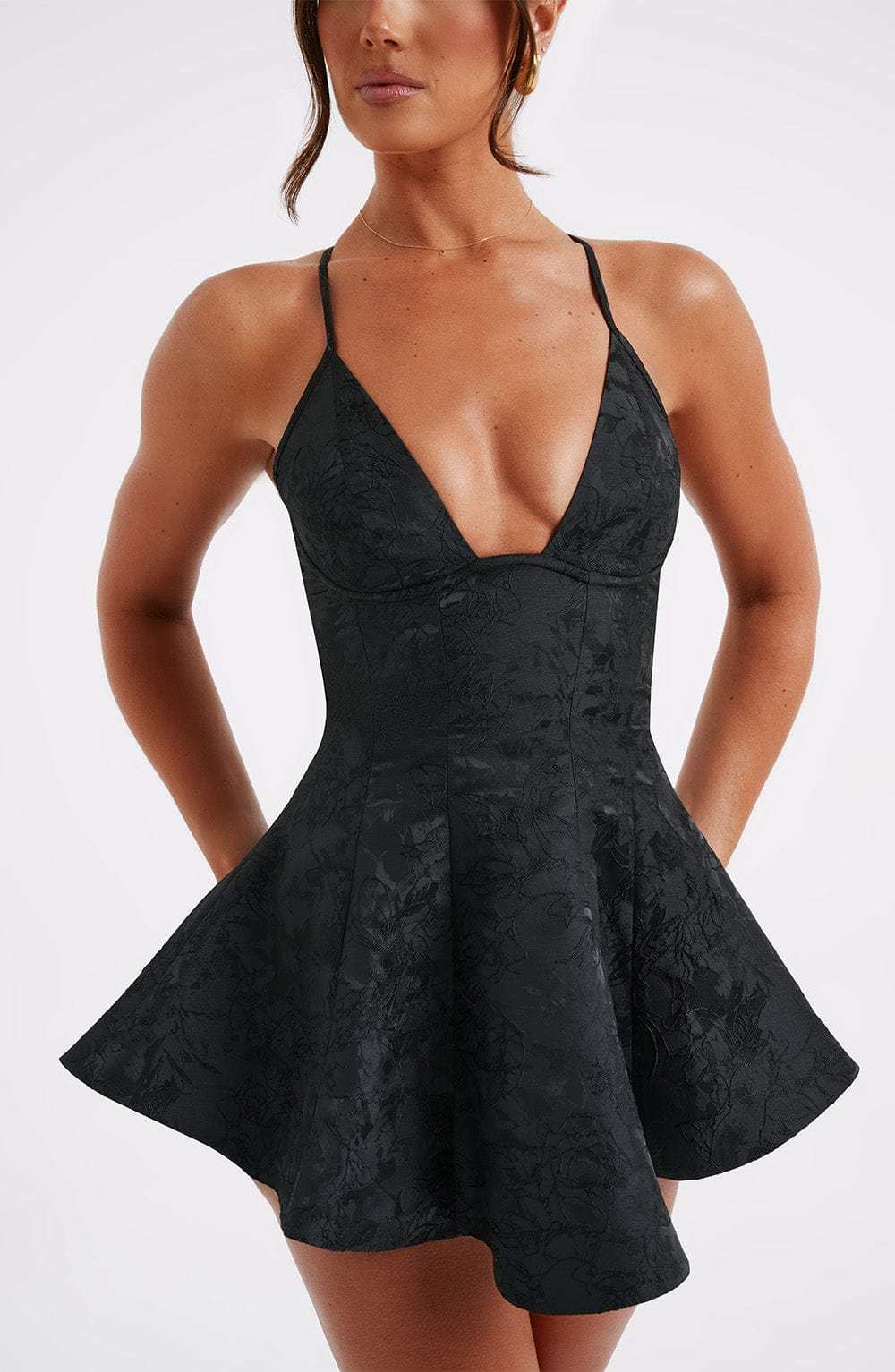 Leila Playsuit - Black-My Top Dress.All Rights Reserved