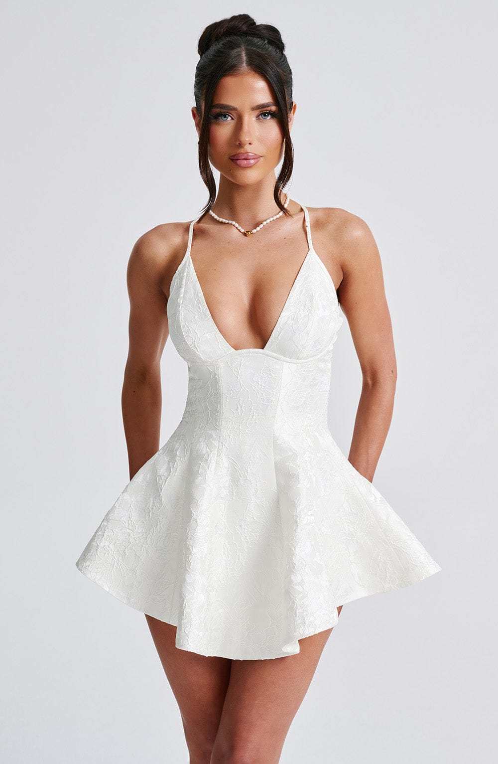 Leila Playsuit - Ivory-My Top Dress.All Rights Reserved