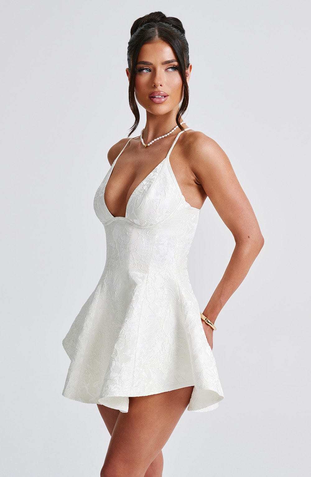 Leila Playsuit - Ivory-My Top Dress.All Rights Reserved