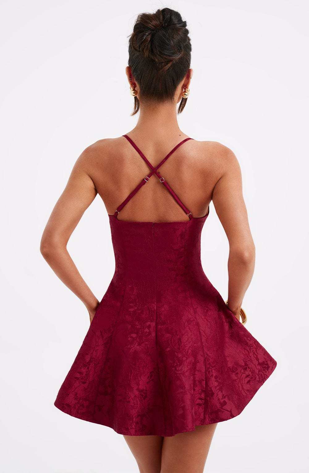 Leila Playsuit - Red-My Top Dress.All Rights Reserved