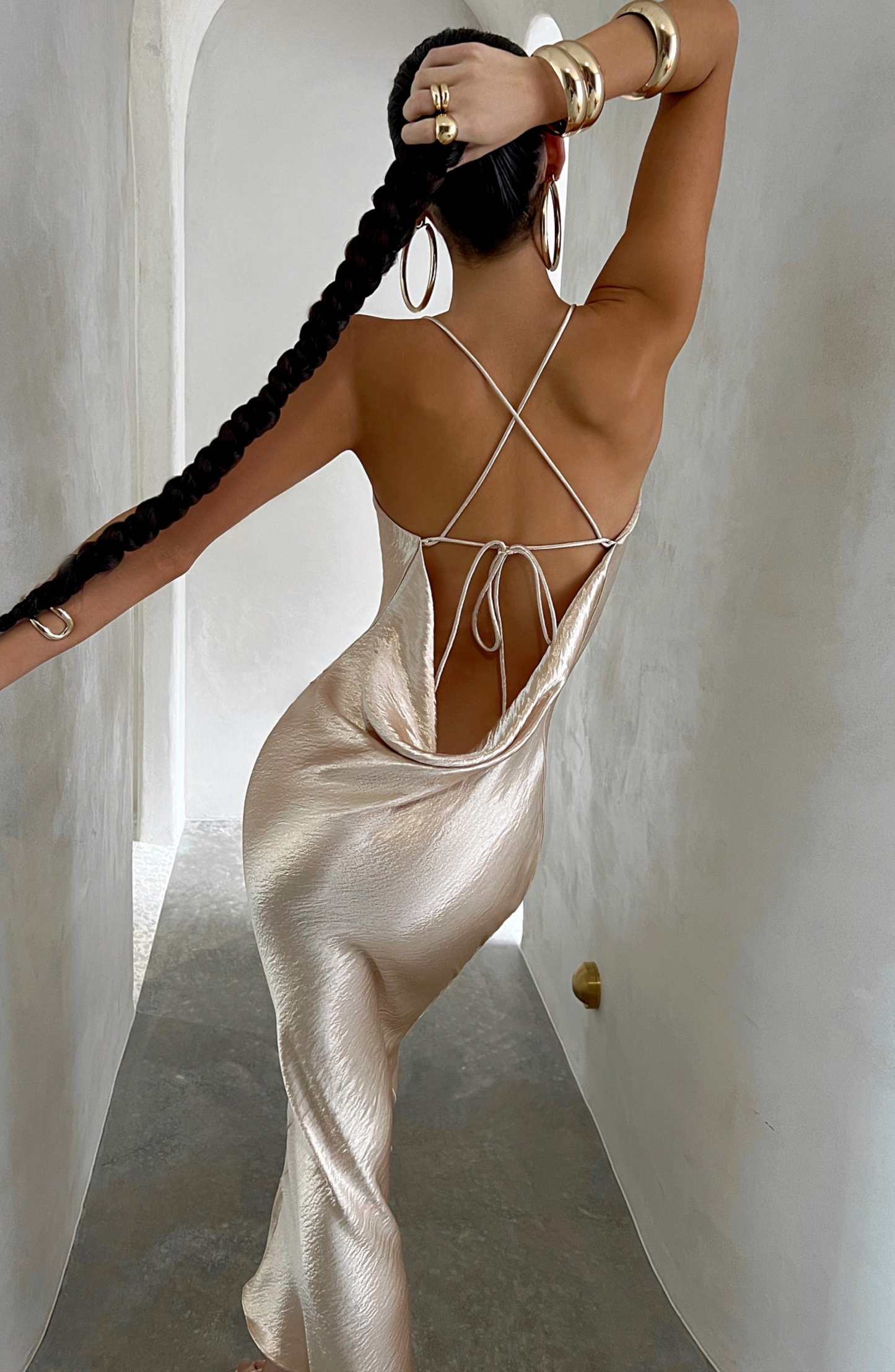 Leilani Maxi Dress - Champagne-My Top Dress.All Rights Reserved