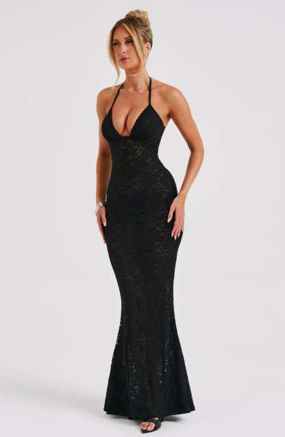 Leilina Maxi Dress - Black-My Top Dress.All Rights Reserved