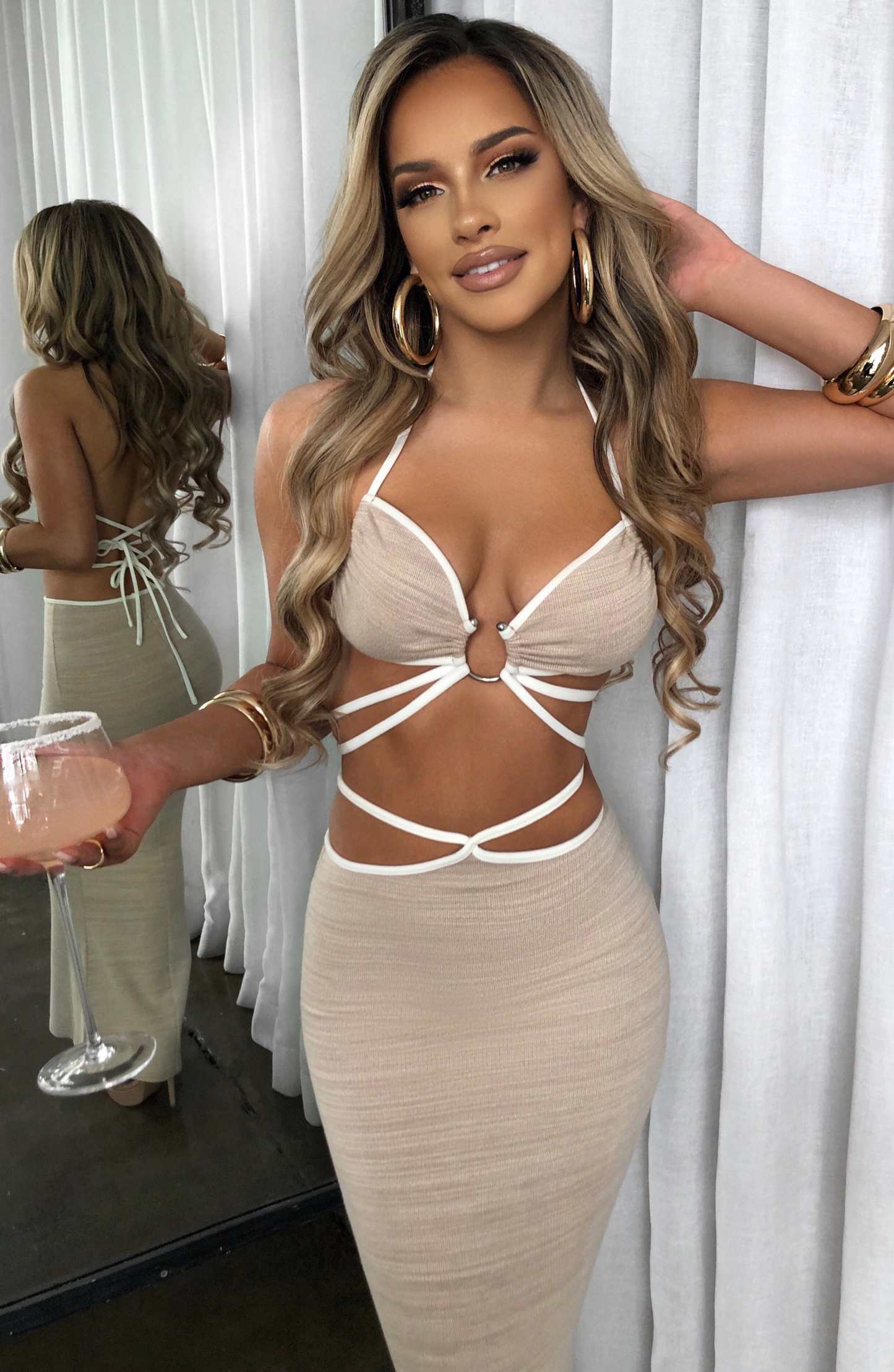 Lelita Maxi Skirt - Beige-My Top Dress.All Rights Reserved