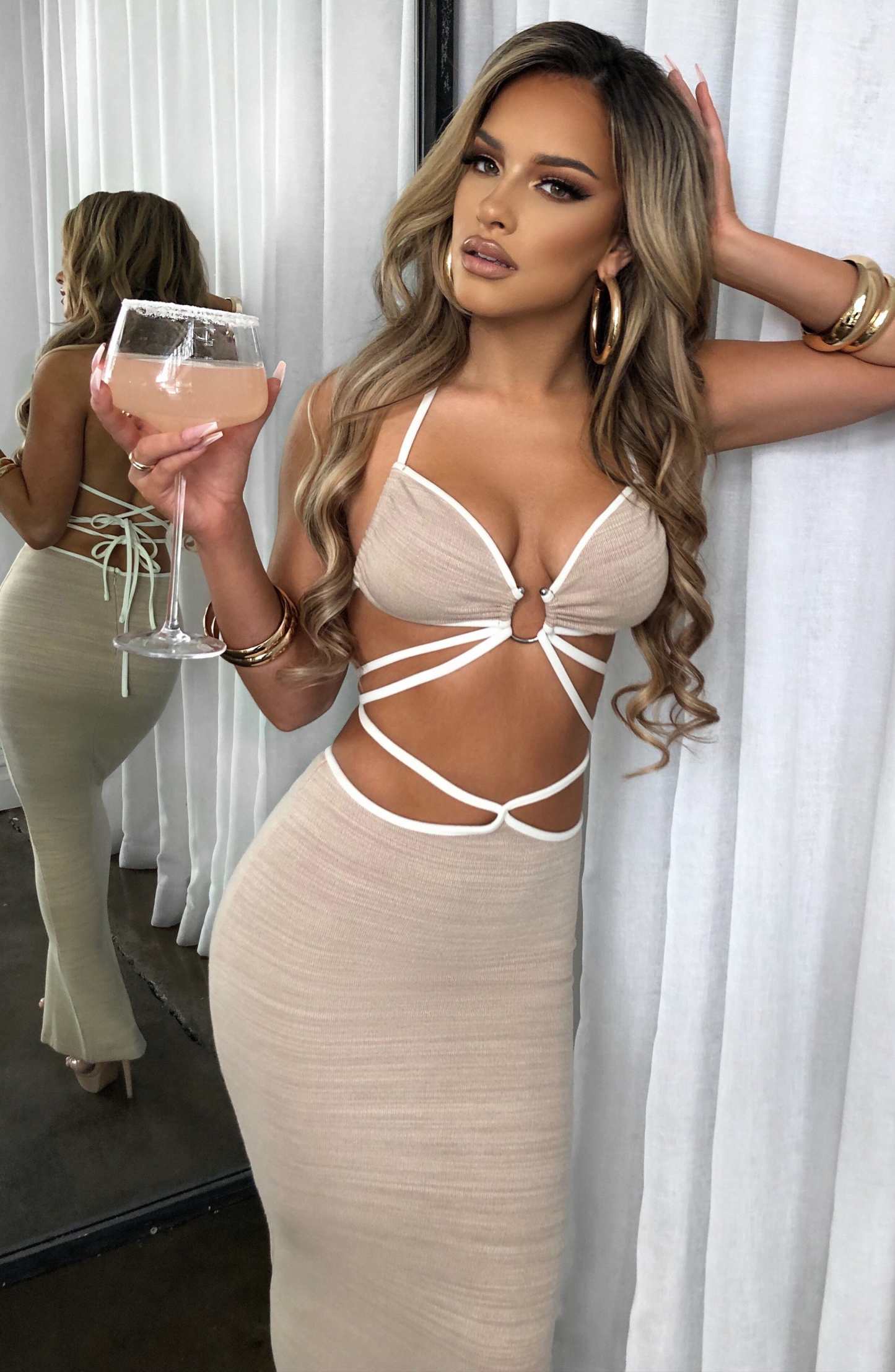 Lelita Maxi Skirt - Beige-My Top Dress.All Rights Reserved