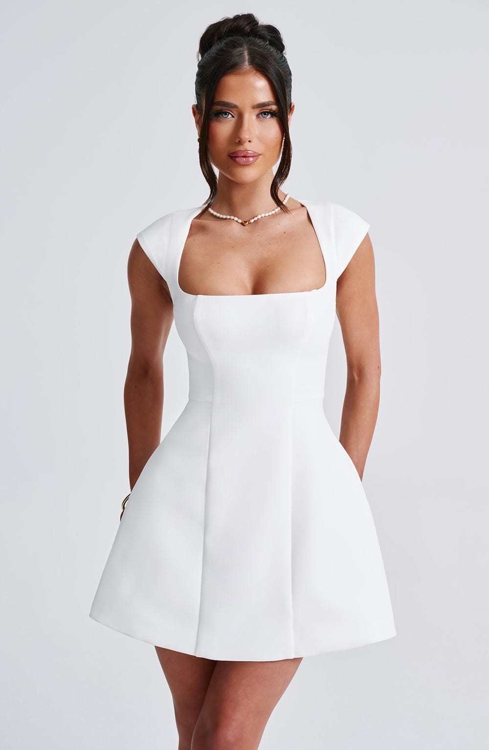 Lena Mini Dress - Ivory-My Top Dress.All Rights Reserved