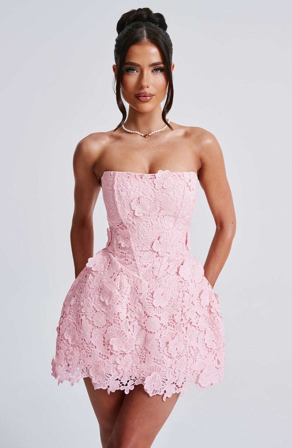 Leona Mini Dress - Blush-My Top Dress.All Rights Reserved