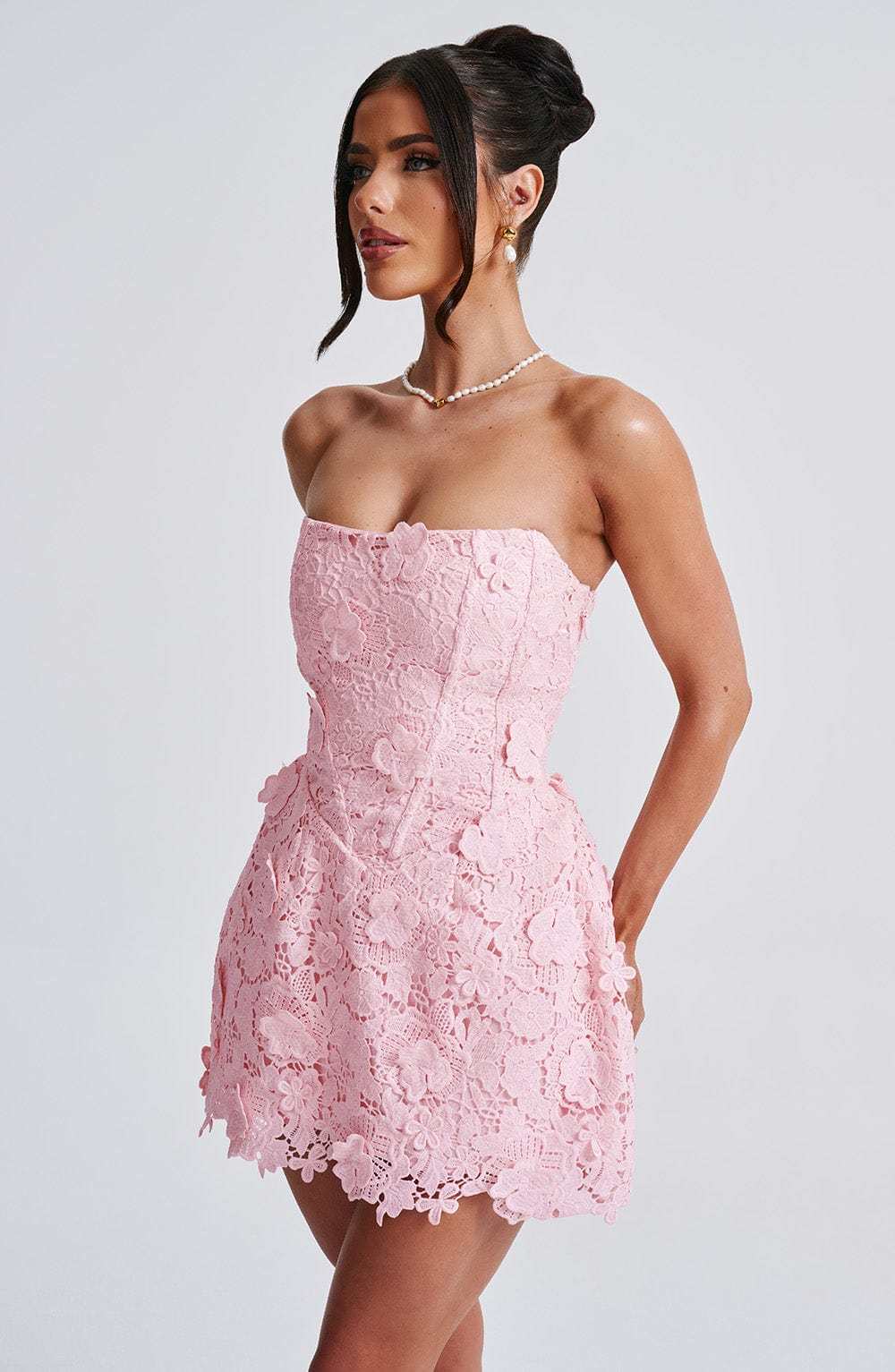 Leona Mini Dress - Blush-My Top Dress.All Rights Reserved