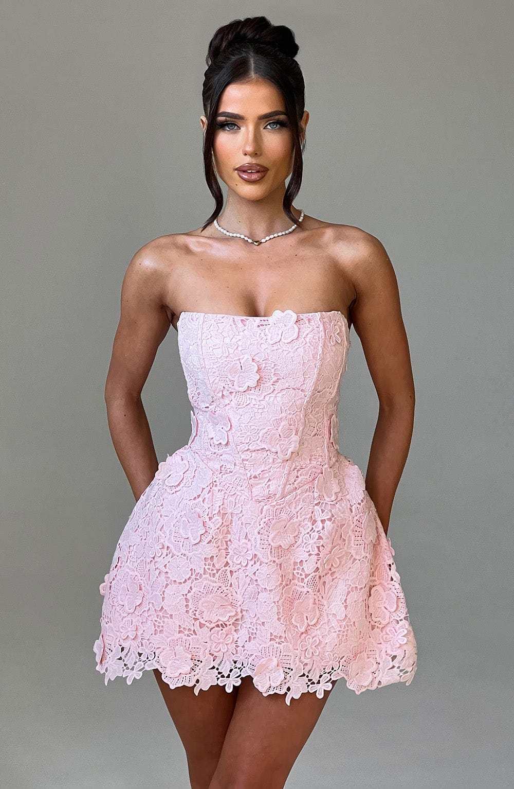 Leona Mini Dress - Blush-My Top Dress.All Rights Reserved
