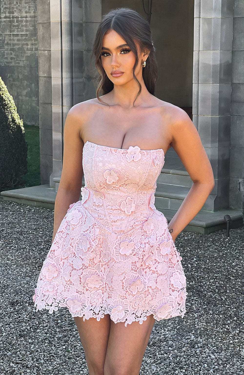 Leona Mini Dress - Blush-My Top Dress.All Rights Reserved