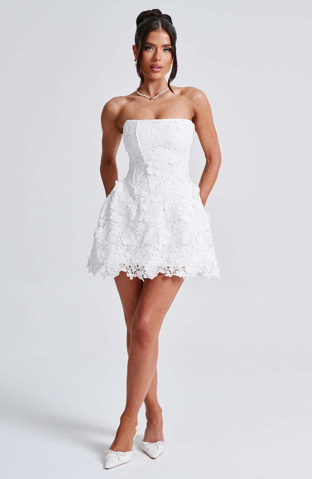 Leona Mini Dress - Ivory-My Top Dress.All Rights Reserved