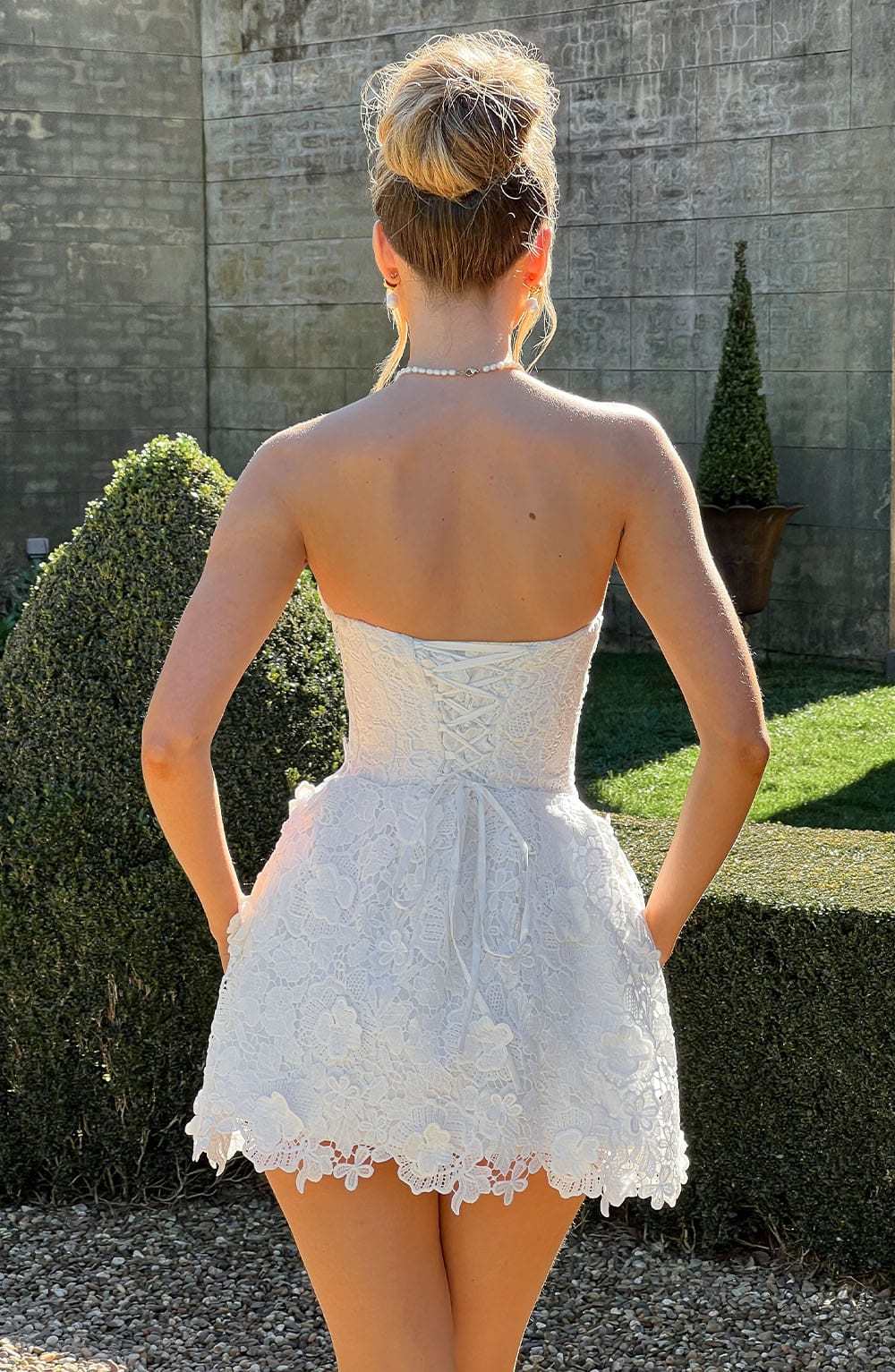 Leona Mini Dress - Ivory-My Top Dress.All Rights Reserved