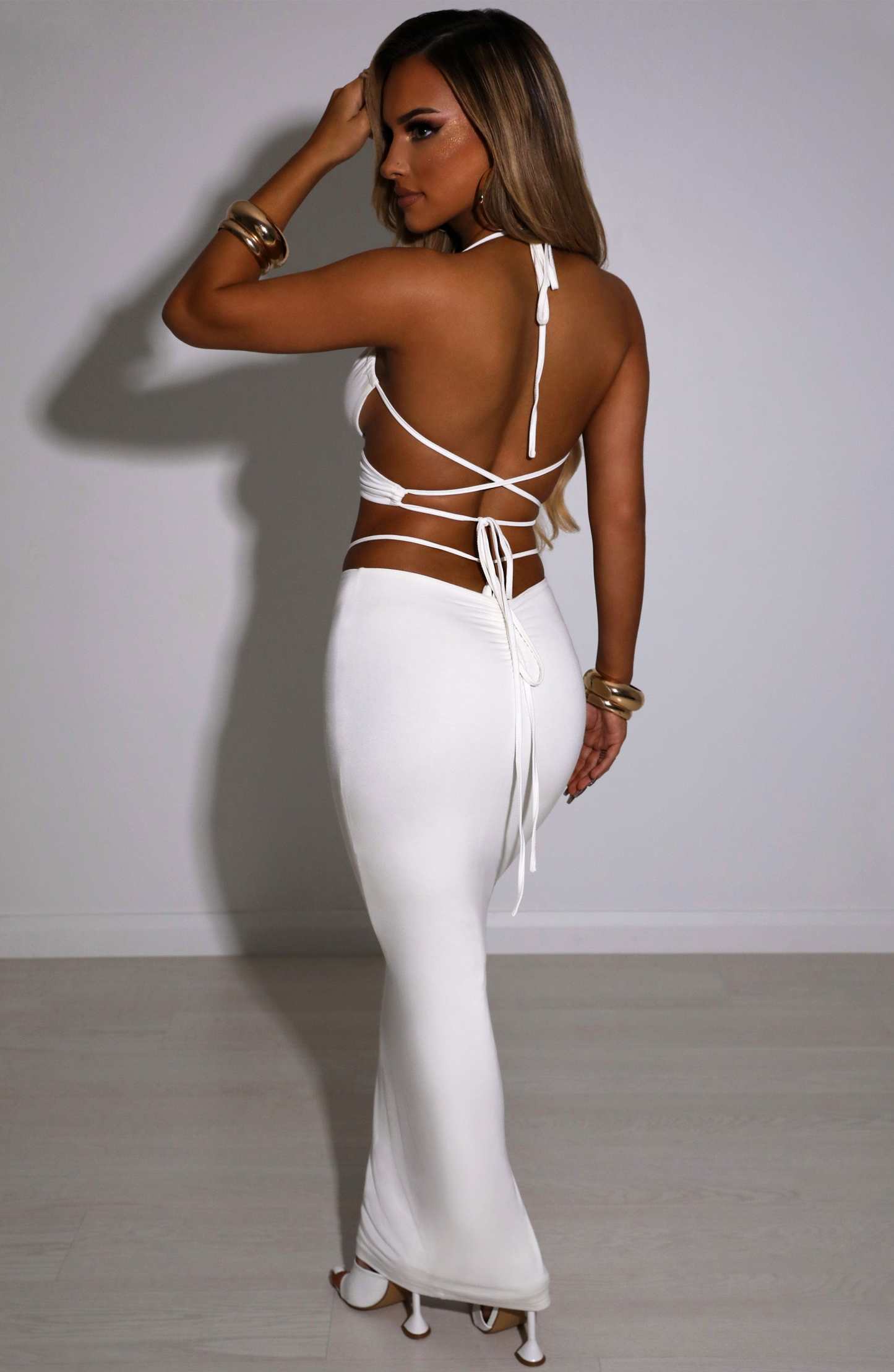 Leticia Maxi Skirt - White-My Top Dress.All Rights Reserved