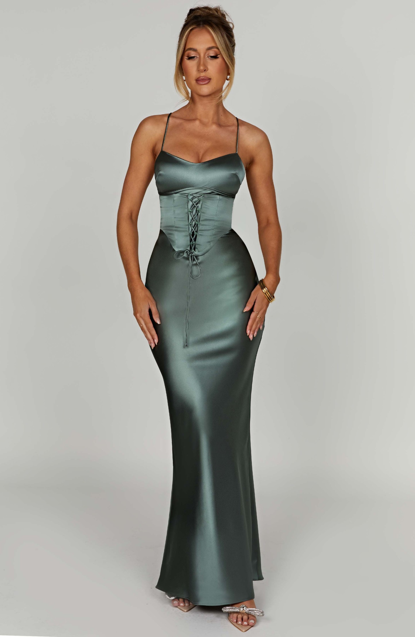 Lillia Maxi Dress - Sage-My Top Dress.All Rights Reserved