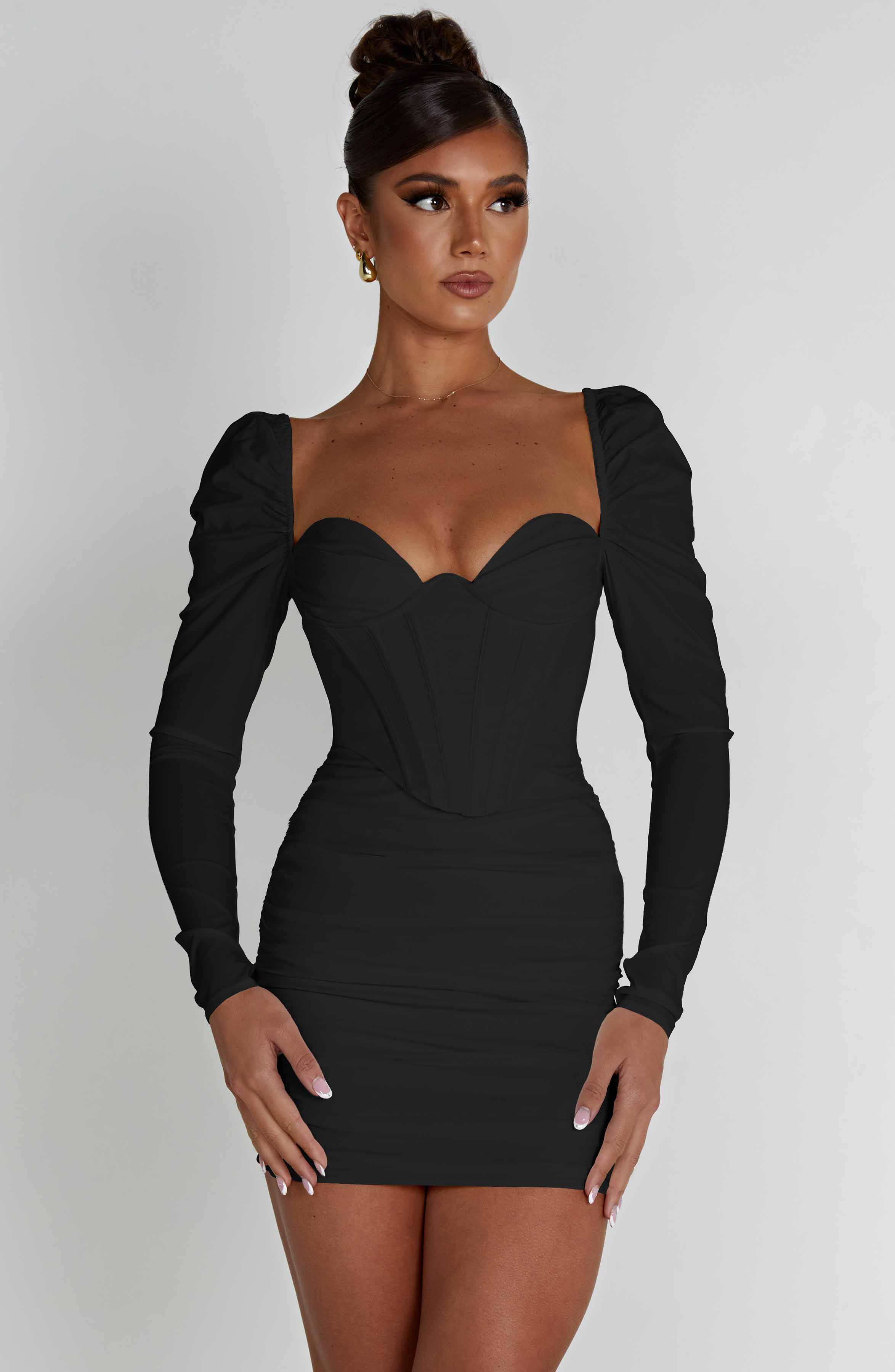 Louise Mini Dress - Black-My Top Dress.All Rights Reserved