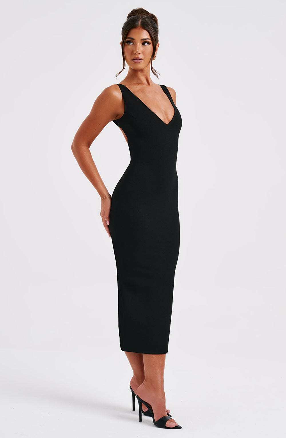 Lucinda Midi Dress - Black-My Top Dress.All Rights Reserved
