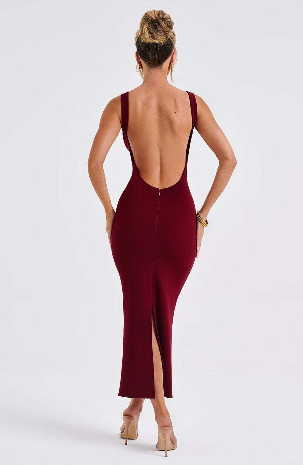 Lucinda Midi Dress - Burgundy-My Top Dress.All Rights Reserved