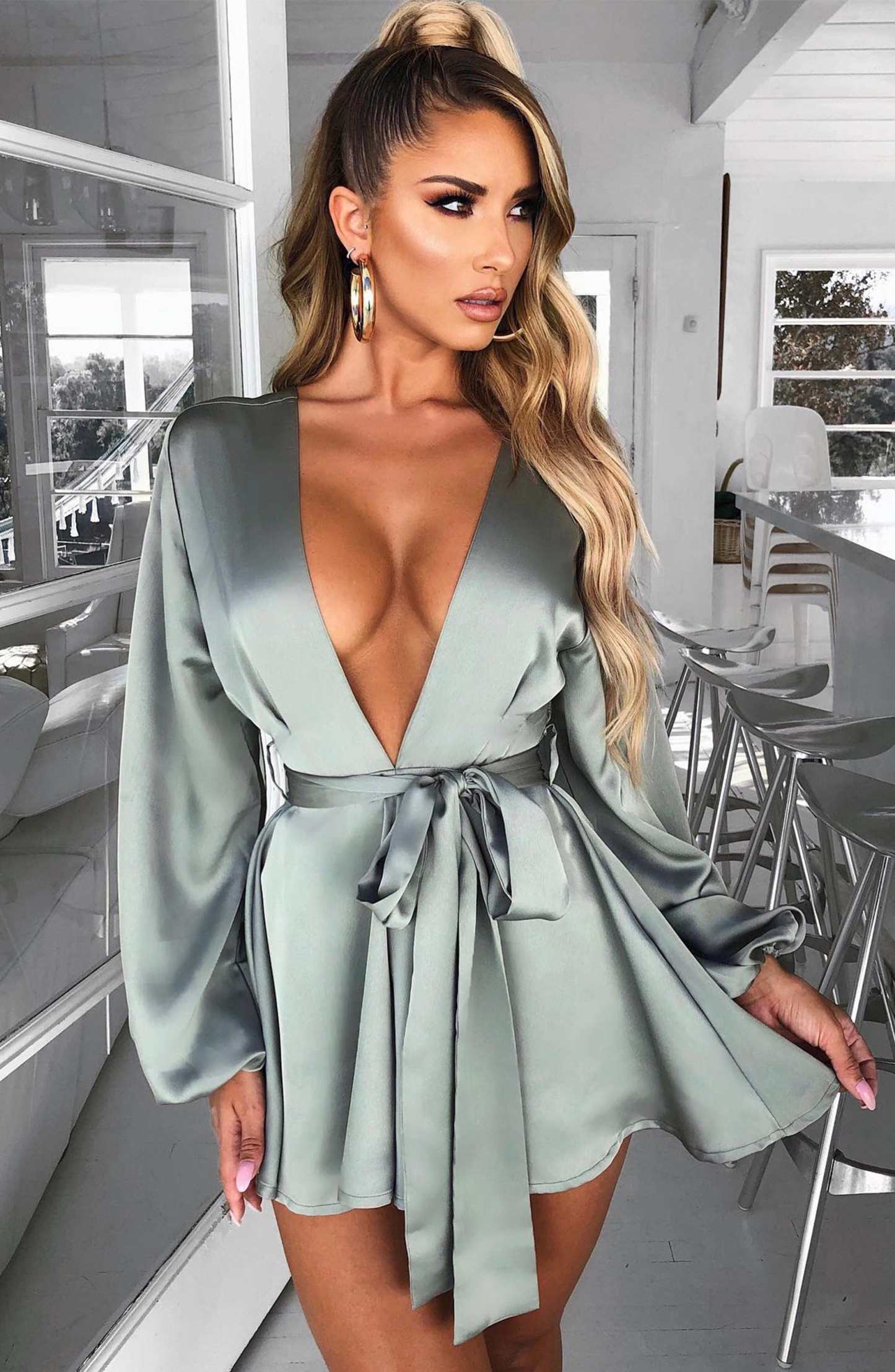 Luna Playsuit - Moss Green-My Top Dress.All Rights Reserved