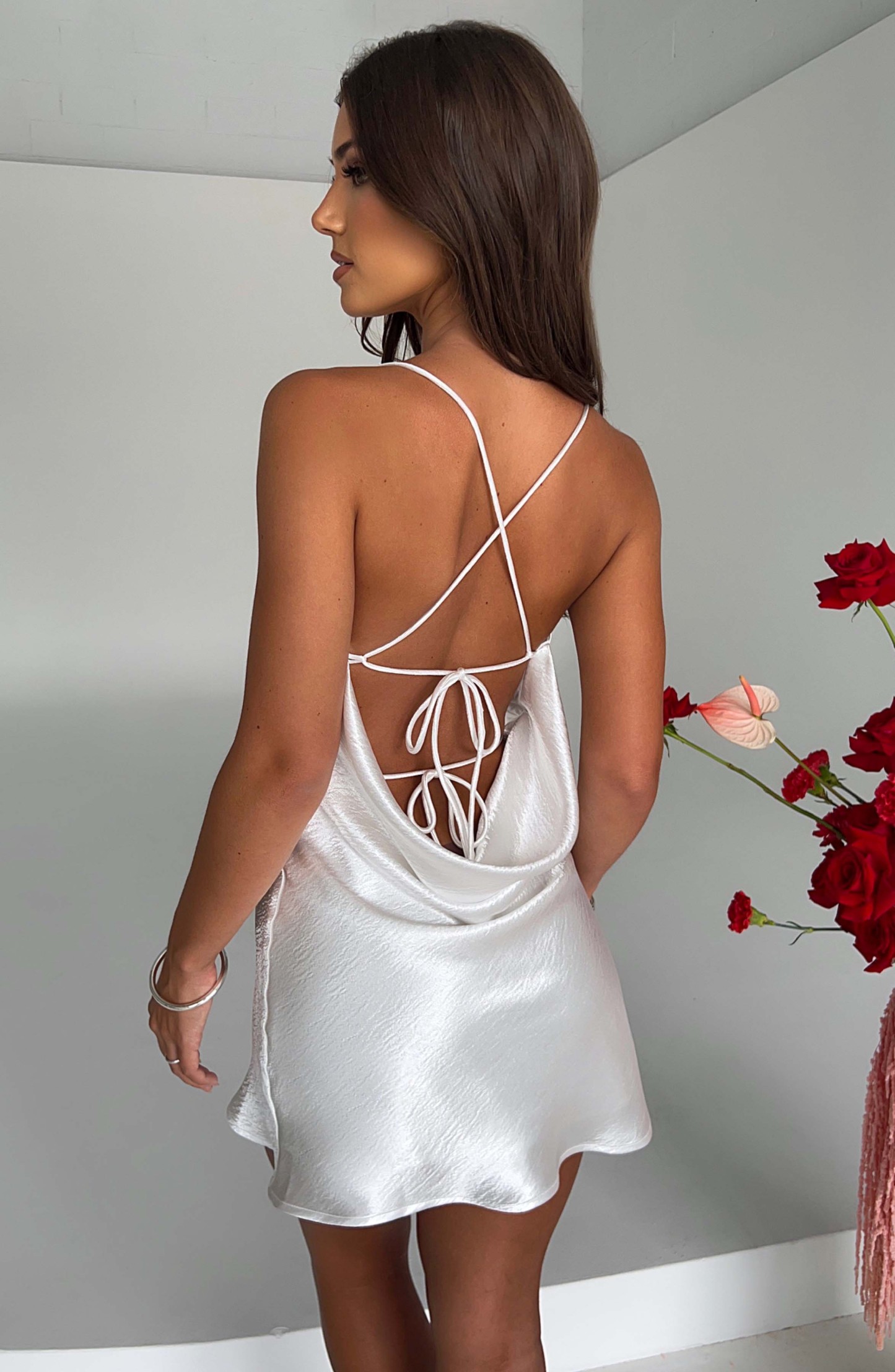 Lydia Mini Dress - Ivory-My Top Dress.All Rights Reserved