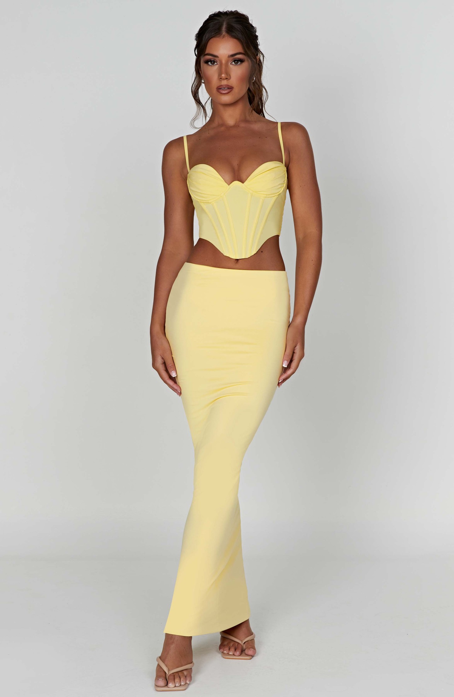Maddie Corset - Lemon-My Top Dress.All Rights Reserved