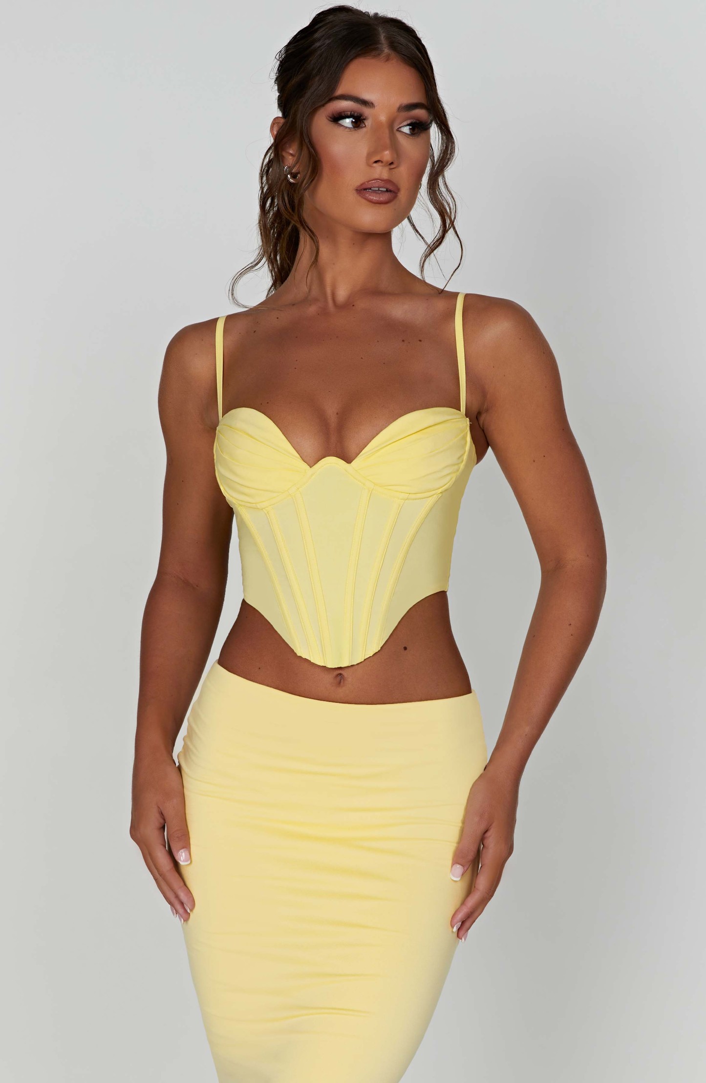 Maddie Corset - Lemon-My Top Dress.All Rights Reserved