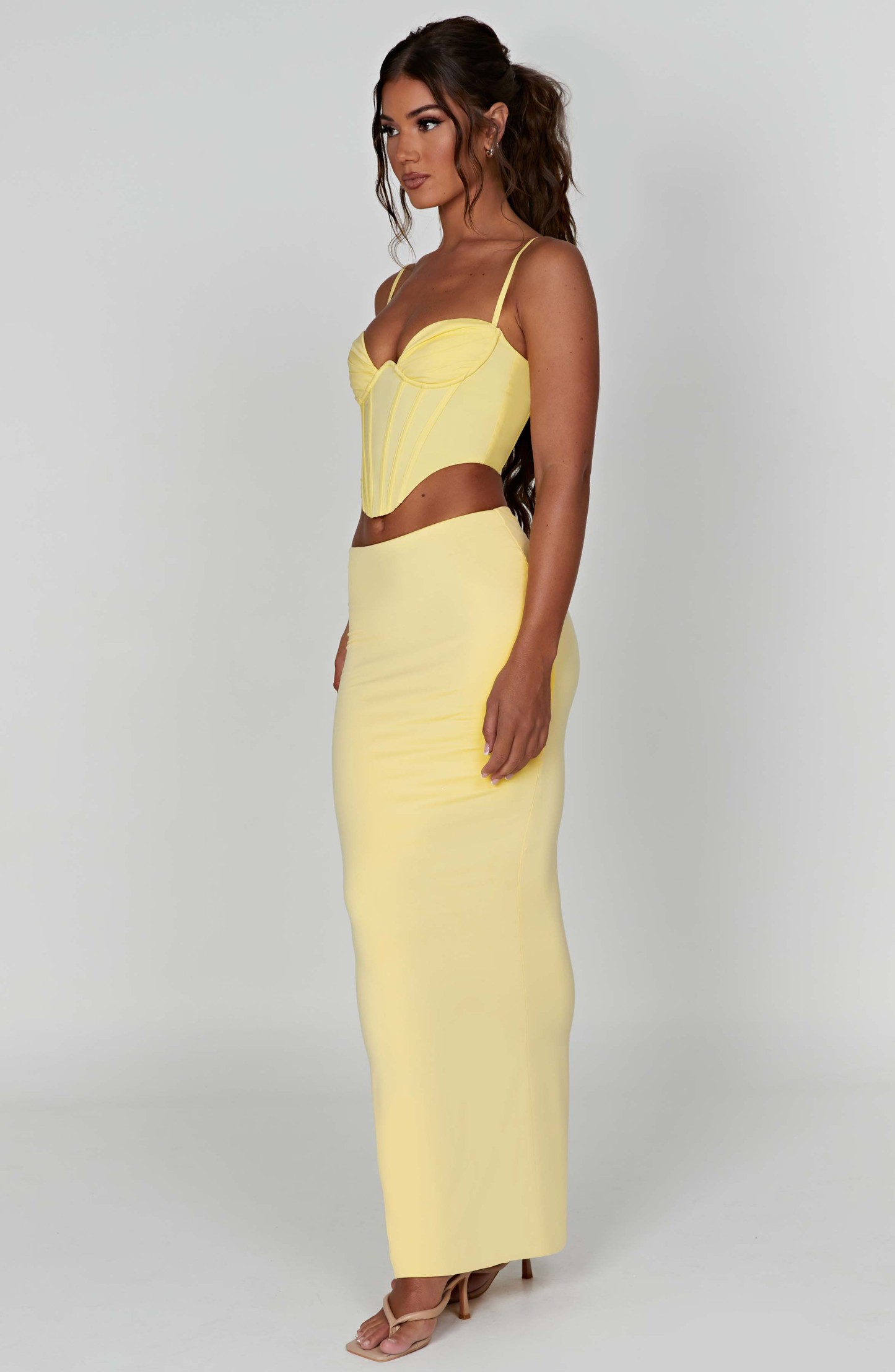 Maddie Corset - Lemon-My Top Dress.All Rights Reserved