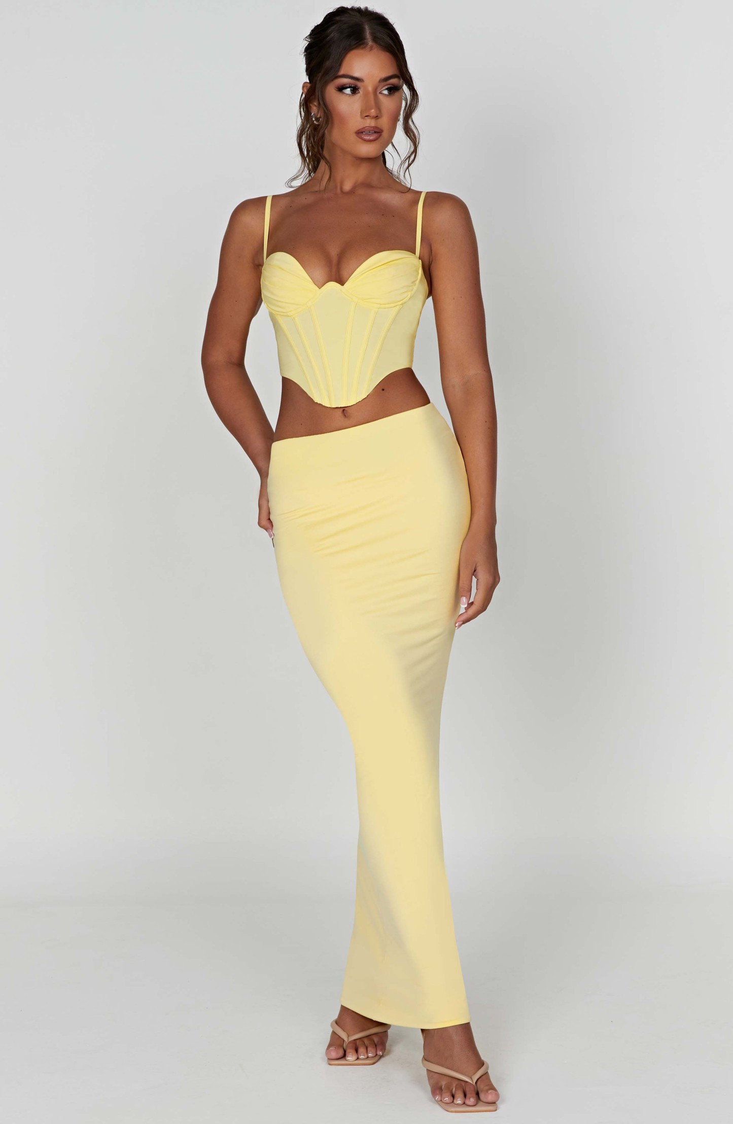 Maddie Corset - Lemon-My Top Dress.All Rights Reserved
