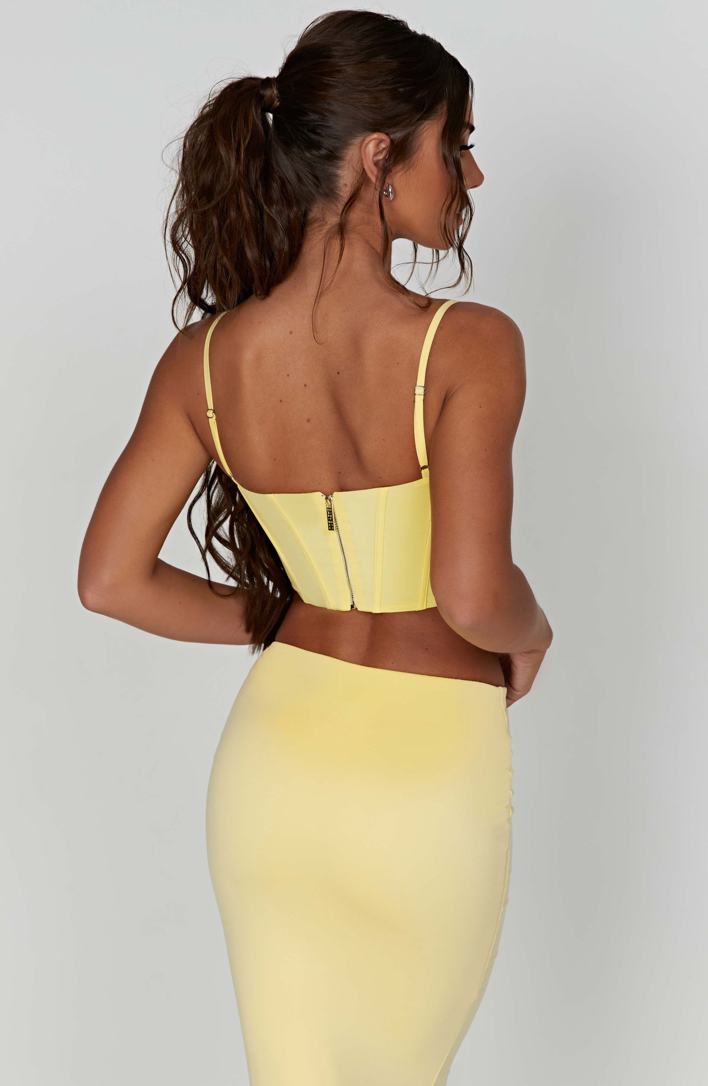 Maddie Corset - Lemon-My Top Dress.All Rights Reserved