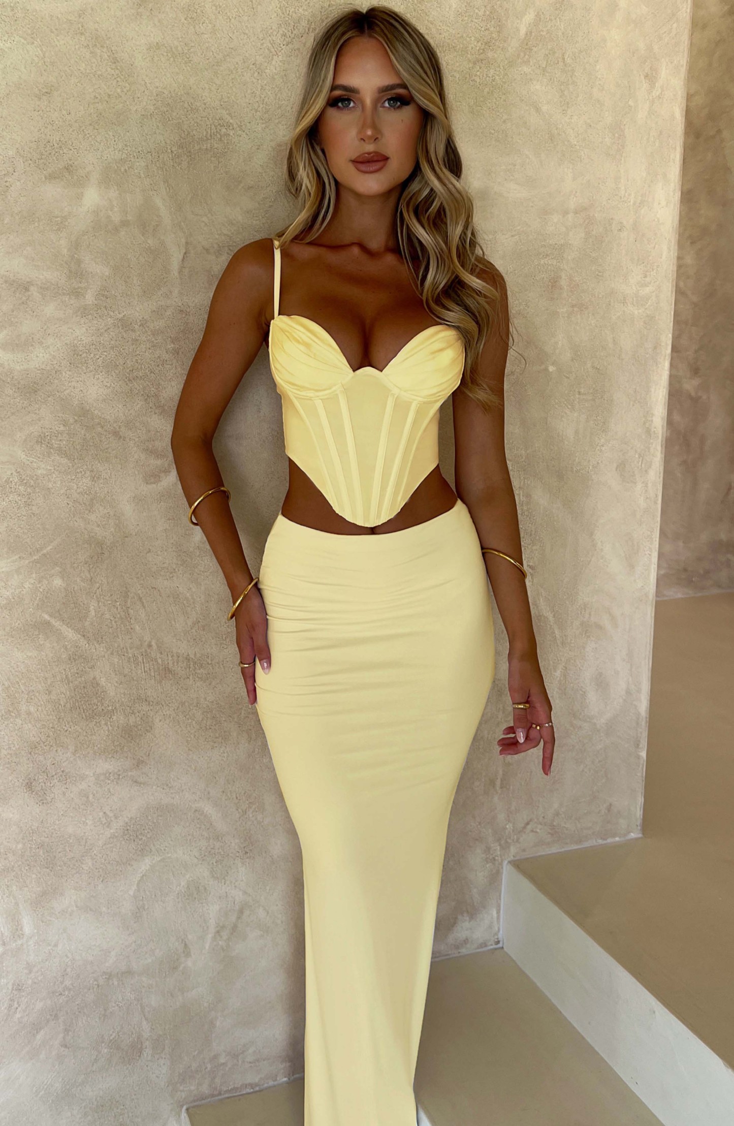 Astrid Maxi Skirt - Lemon-My Top Dress.All Rights Reserved