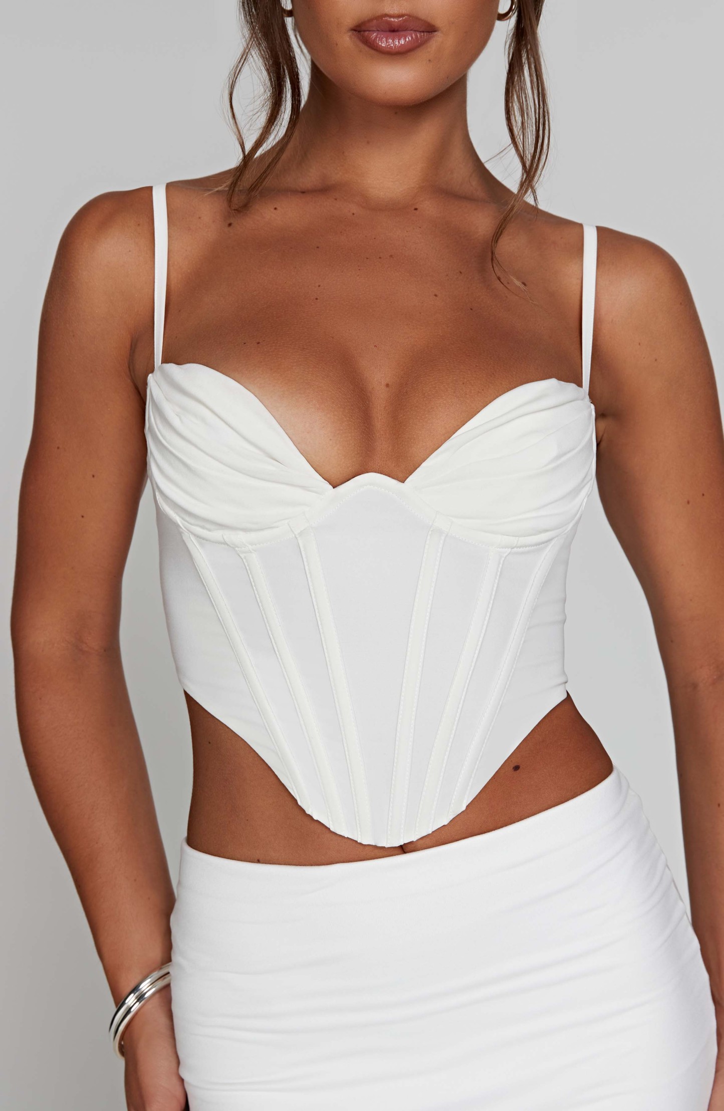 Maddie Corset - White-My Top Dress.All Rights Reserved