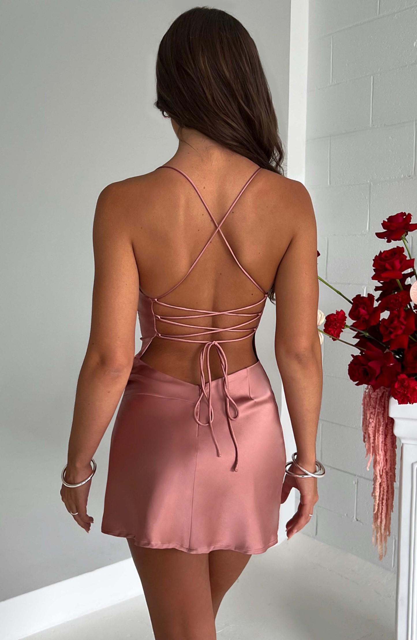 Mae Mini Dress - Pink-My Top Dress.All Rights Reserved