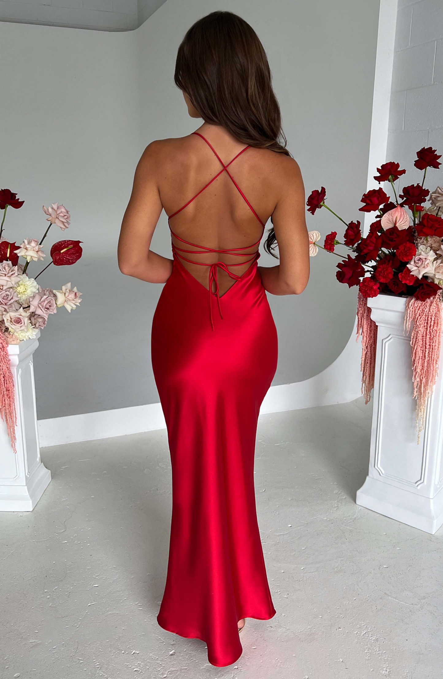 Malika Maxi Dress - Red-My Top Dress.All Rights Reserved
