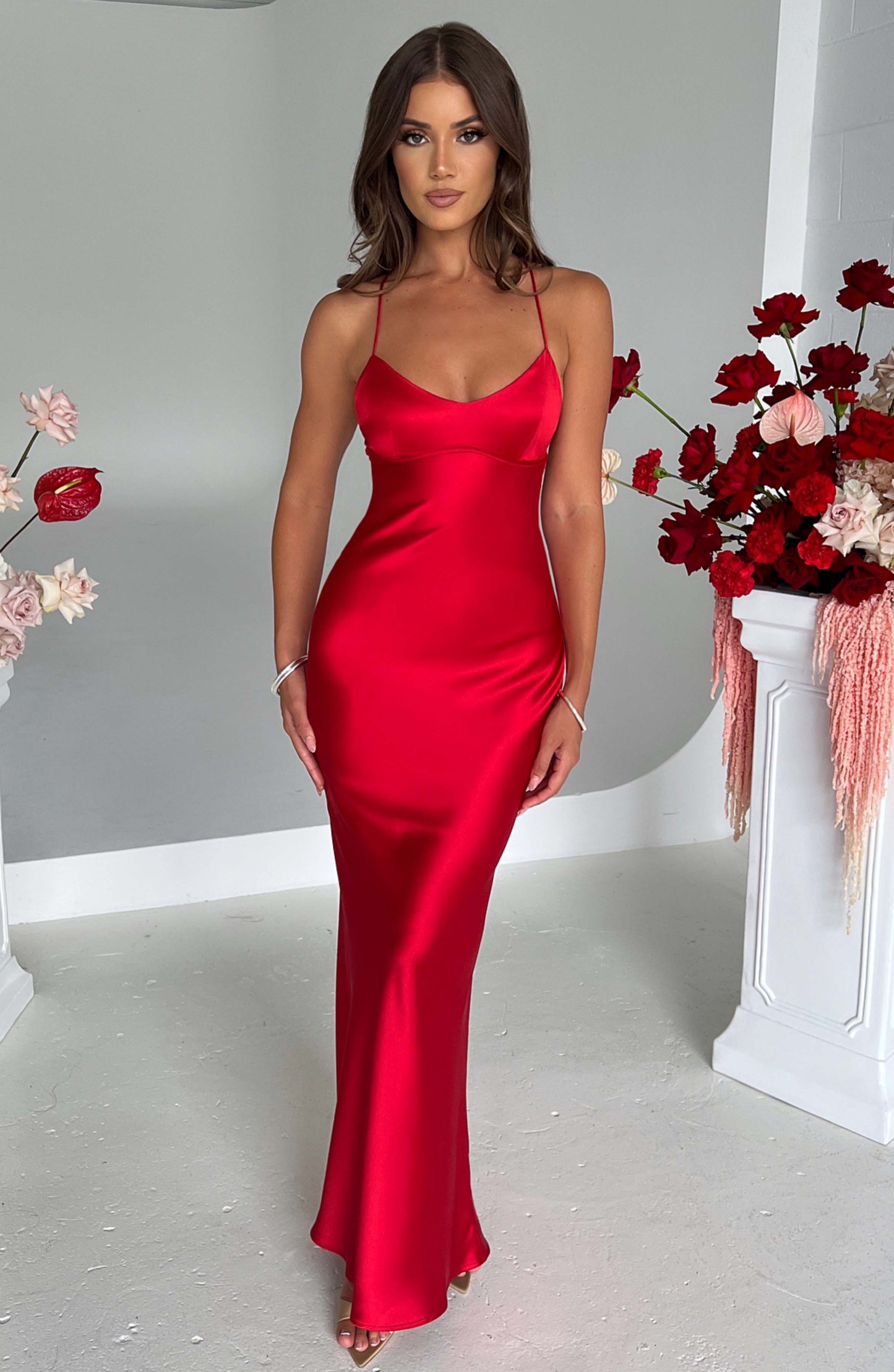 Malika Maxi Dress - Red-My Top Dress.All Rights Reserved