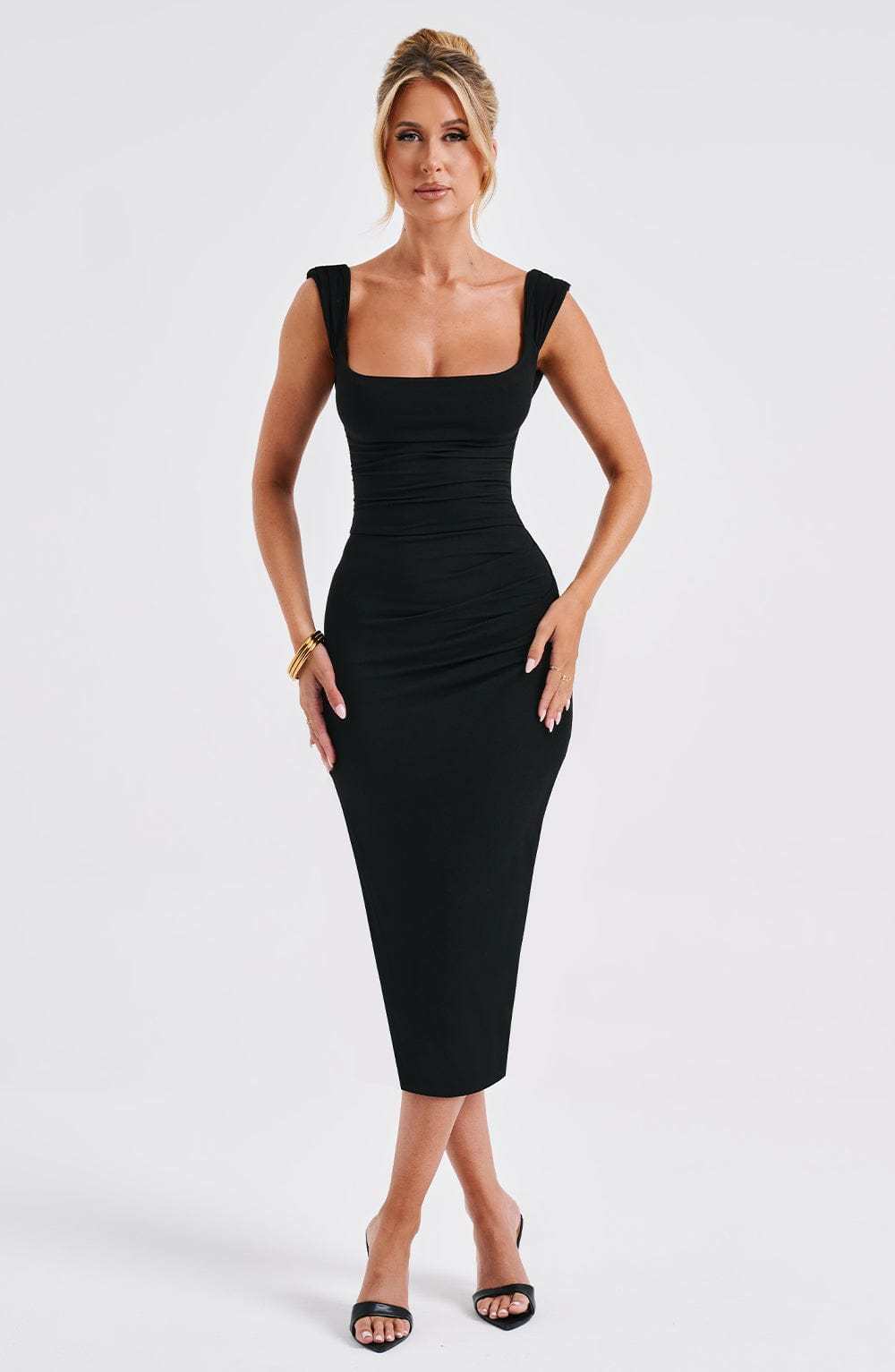 Malina Midi Dress - Black-My Top Dress.All Rights Reserved