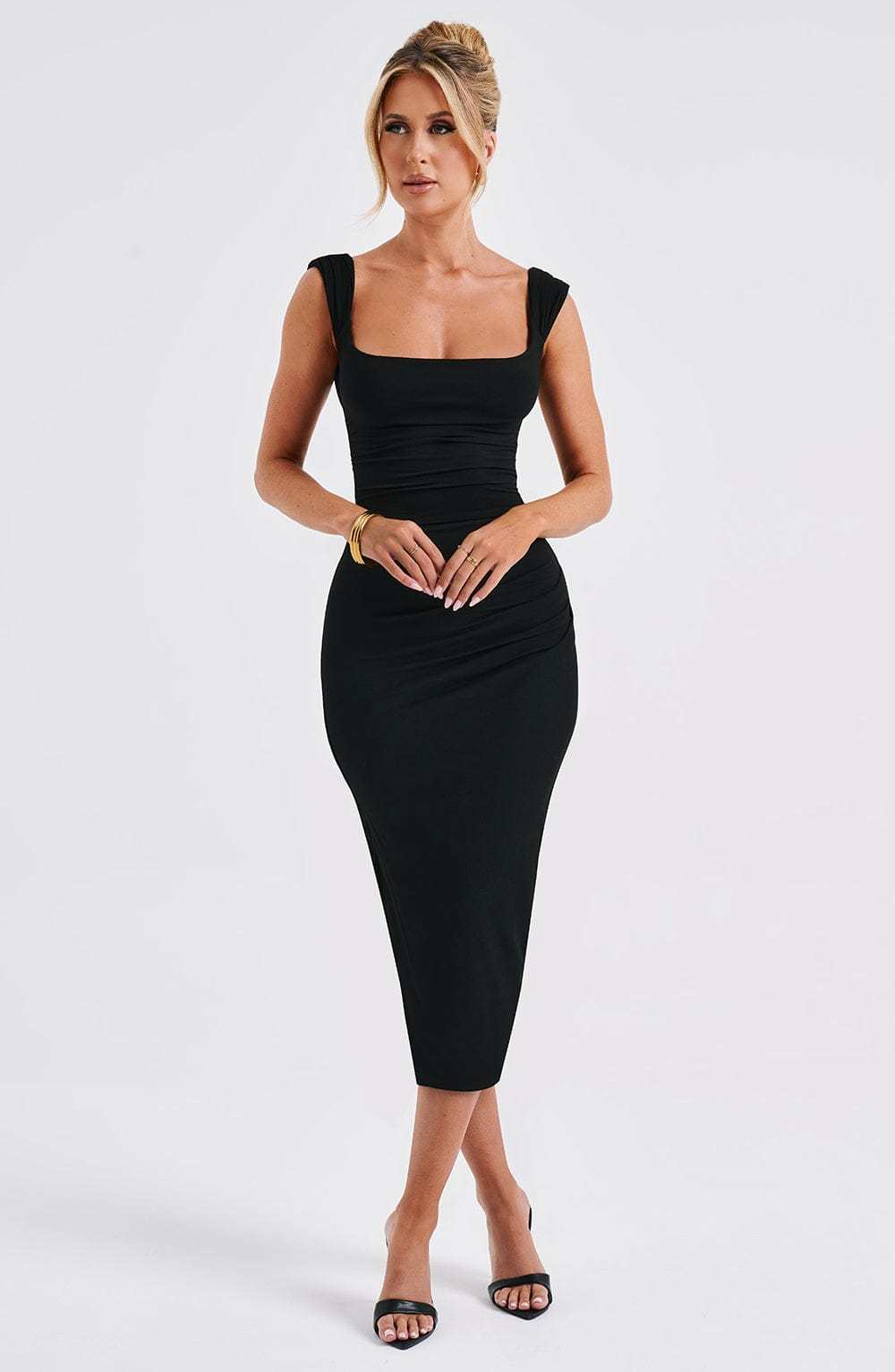Malina Midi Dress - Black-My Top Dress.All Rights Reserved