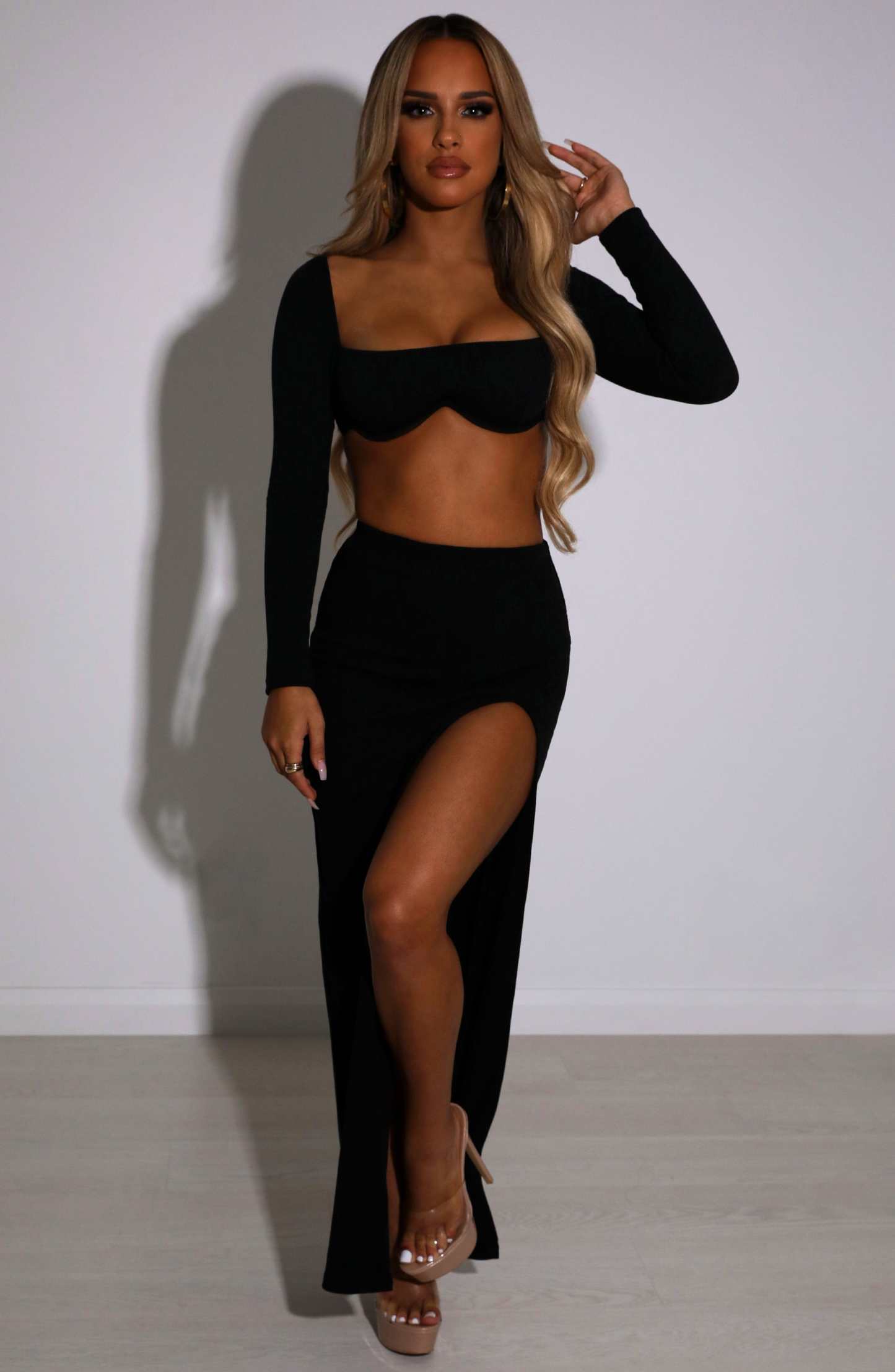 Mariana Maxi Skirt - Black-My Top Dress.All Rights Reserved