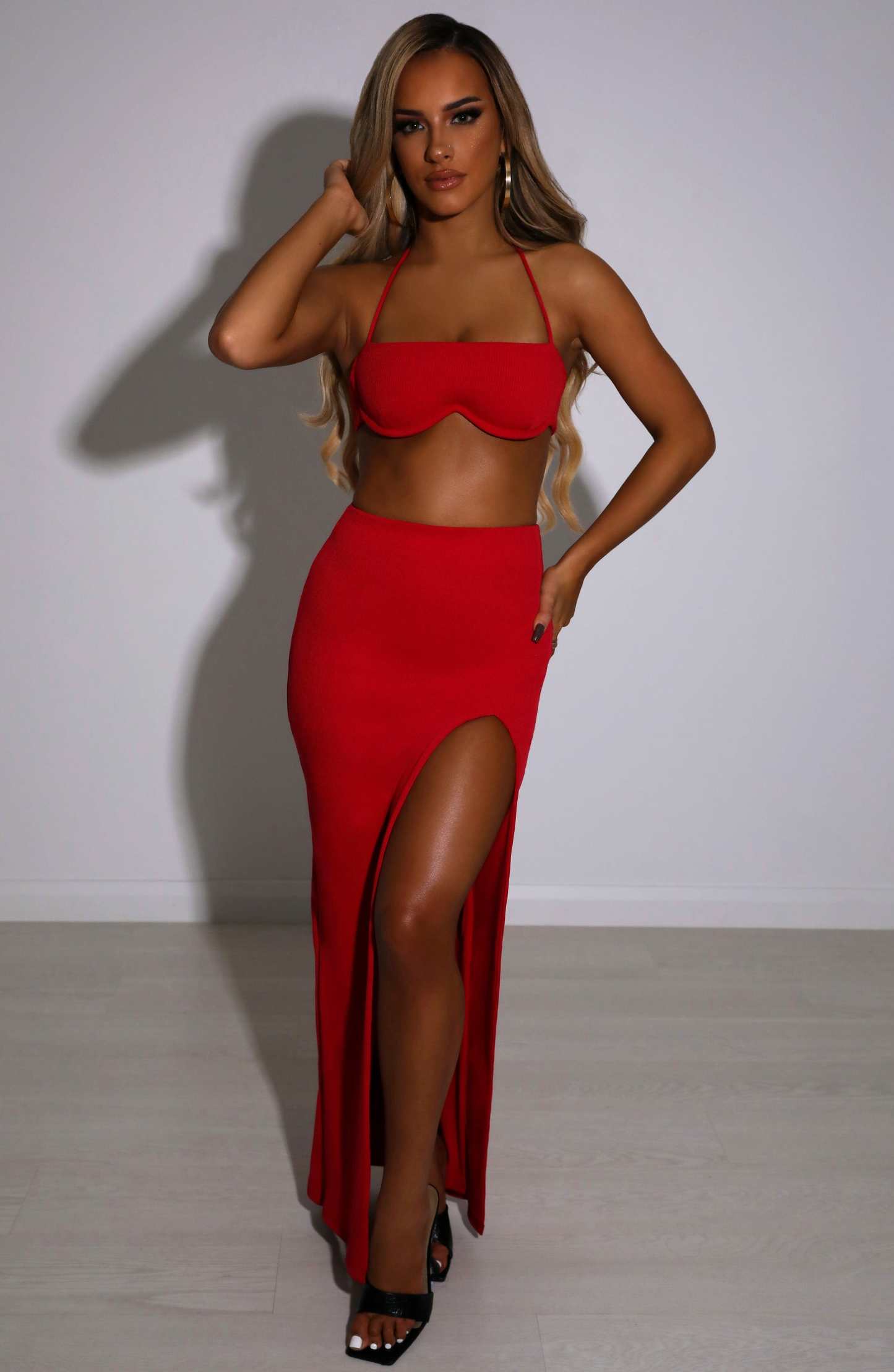 Mariana Maxi Skirt - Red-My Top Dress.All Rights Reserved