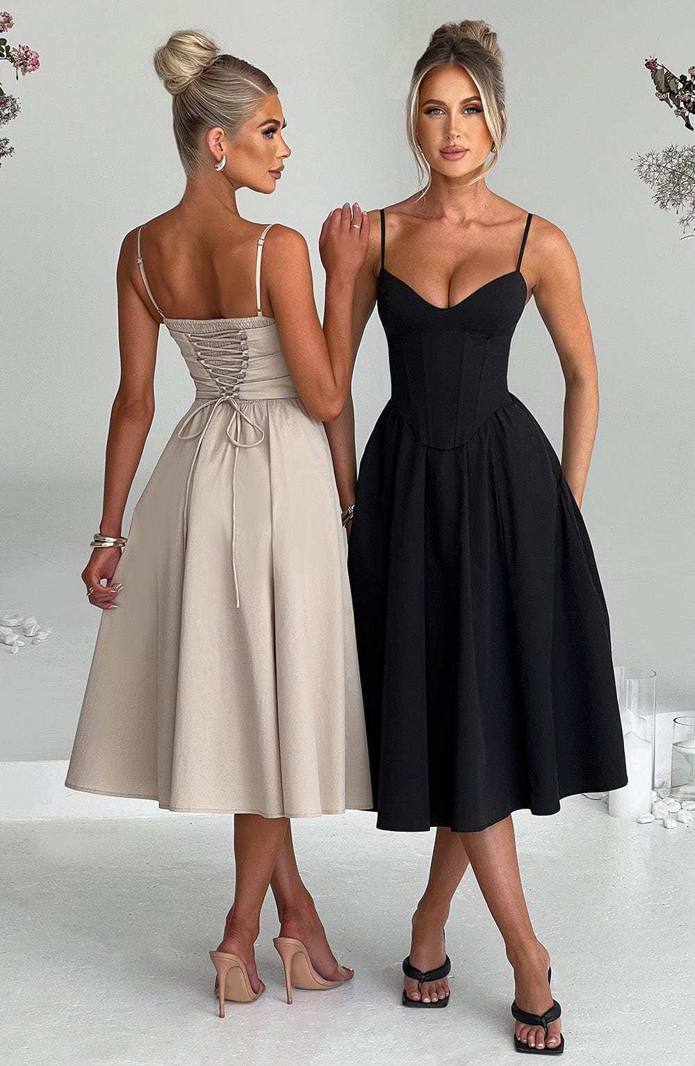 Mariella Midi Dress - Black-My Top Dress.All Rights Reserved
