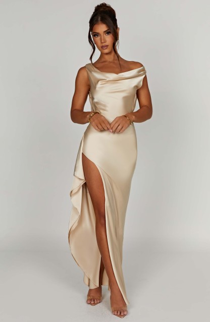 Marilyn Maxi Dress - Champagne-My Top Dress.All Rights Reserved