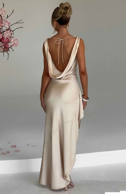 Marilyn Maxi Dress - Champagne-My Top Dress.All Rights Reserved